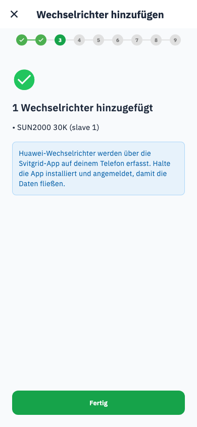 Wechselrichter gespeichert