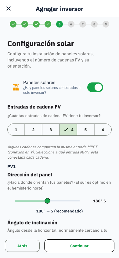Configuración solar