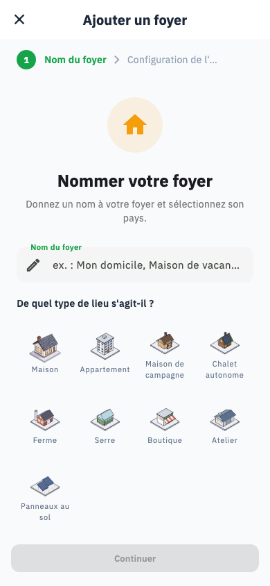 Nommer votre foyer