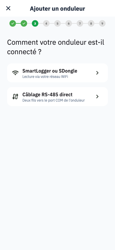 SmartLogger ou RS-485
