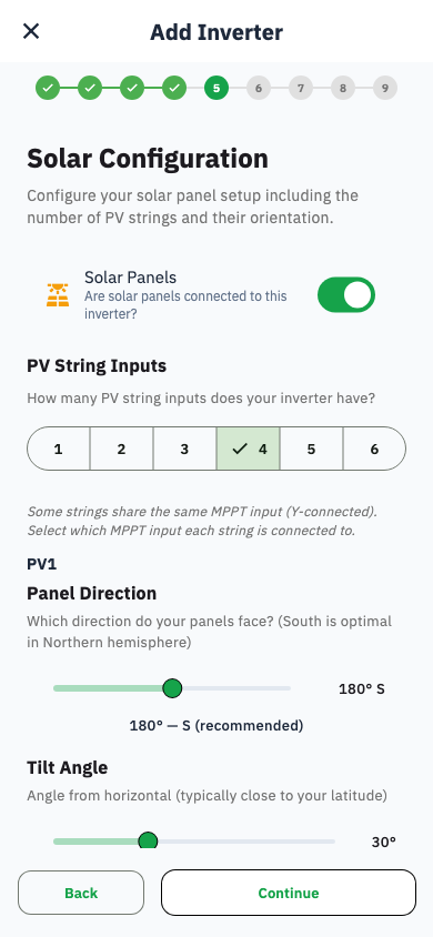 Solar configuration