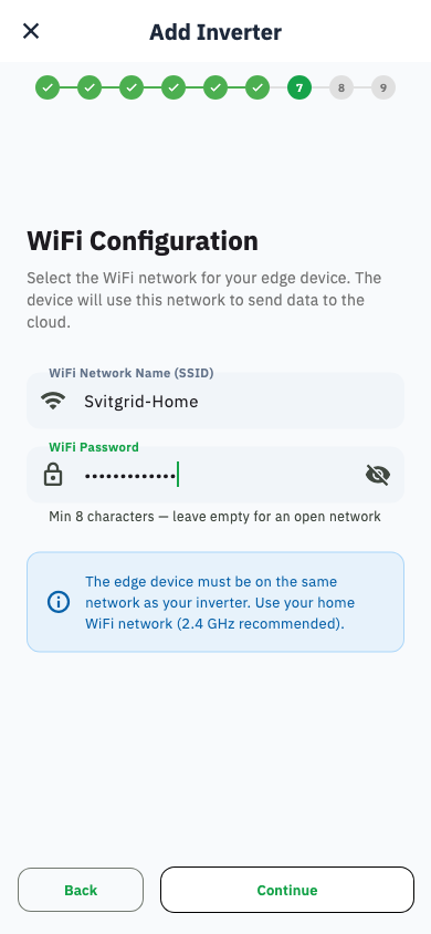 WiFi configuration
