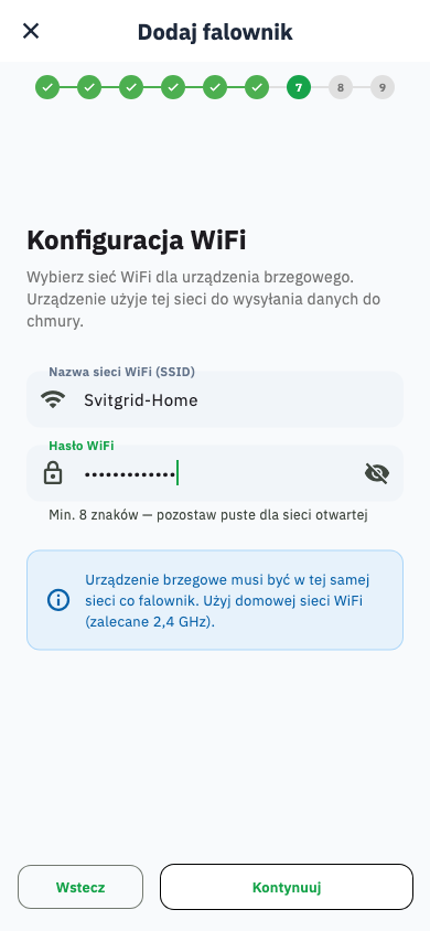 Konfiguracja WiFi