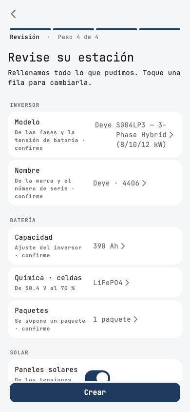 Revisa tu estación: un ED-1 con un Deye