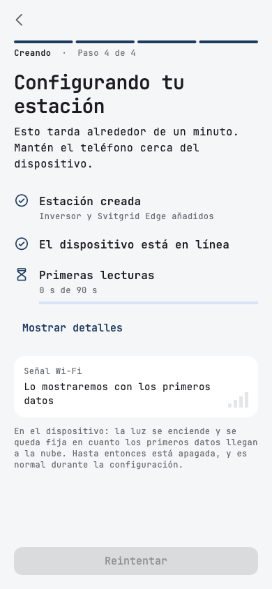Configurando tu estación