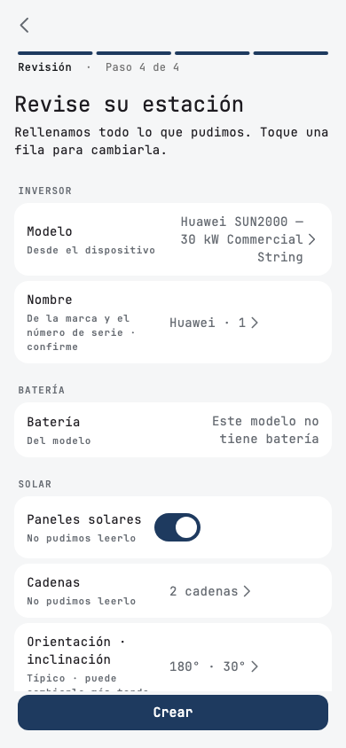 Revisa tu estación: un ED-1.1 con un Huawei