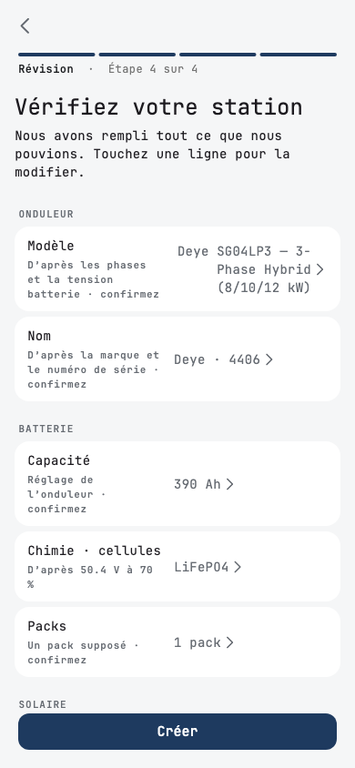 Vérifier votre installation : une ED-1 avec un Deye