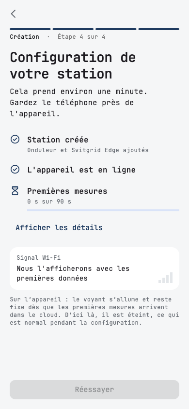Configuration de votre installation