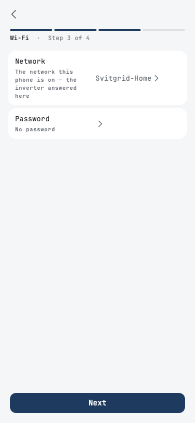 The Wi-Fi step