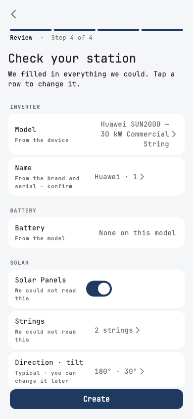 Check your station: an ED-1.1 with a Huawei