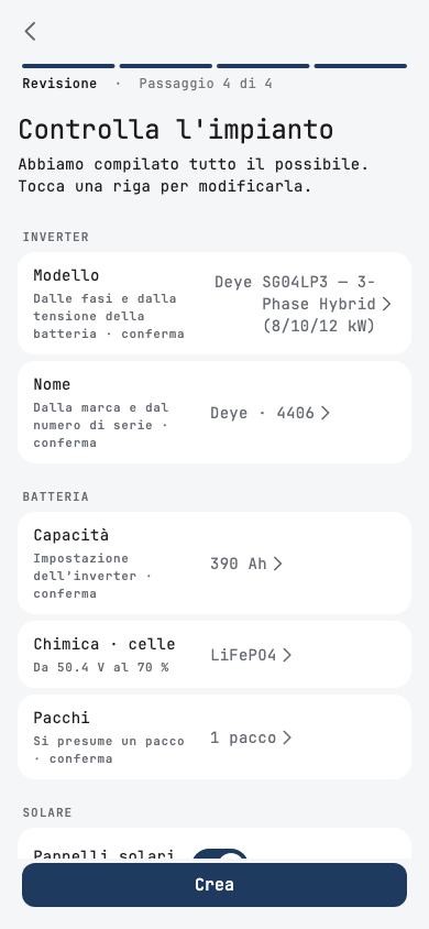 Controlla l'impianto: un ED-1 con un Deye