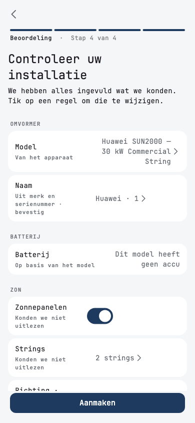 Je installatie controleren: een ED-1.1 met een Huawei