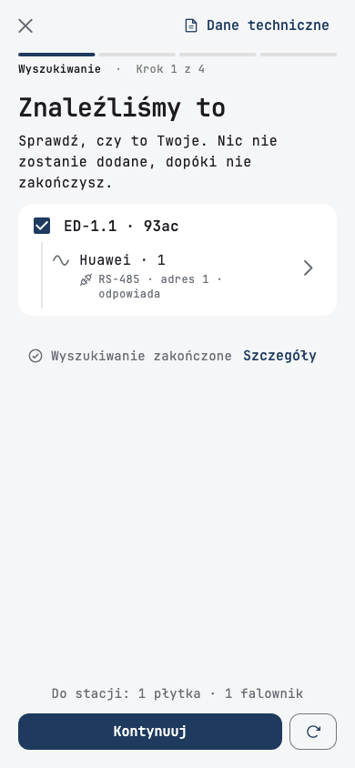 Wyszukiwanie: ED-1.1 i falownik na jej kablu