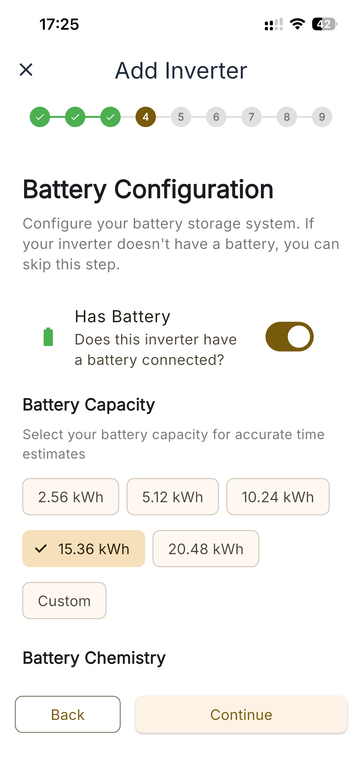 Battery configuration