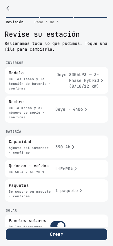 Revise su estación