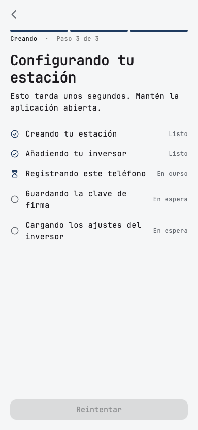 Configurando tu estación