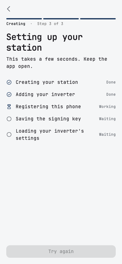 Setting up your station